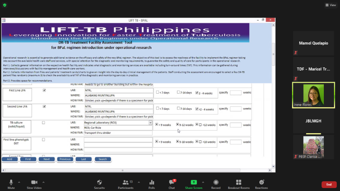 The electronic NA tool for JBL